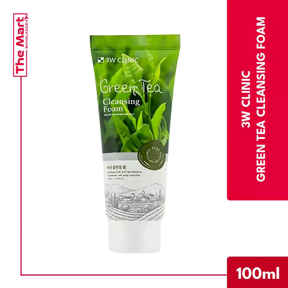 3W Clinic Green Tea Cleansing Foam