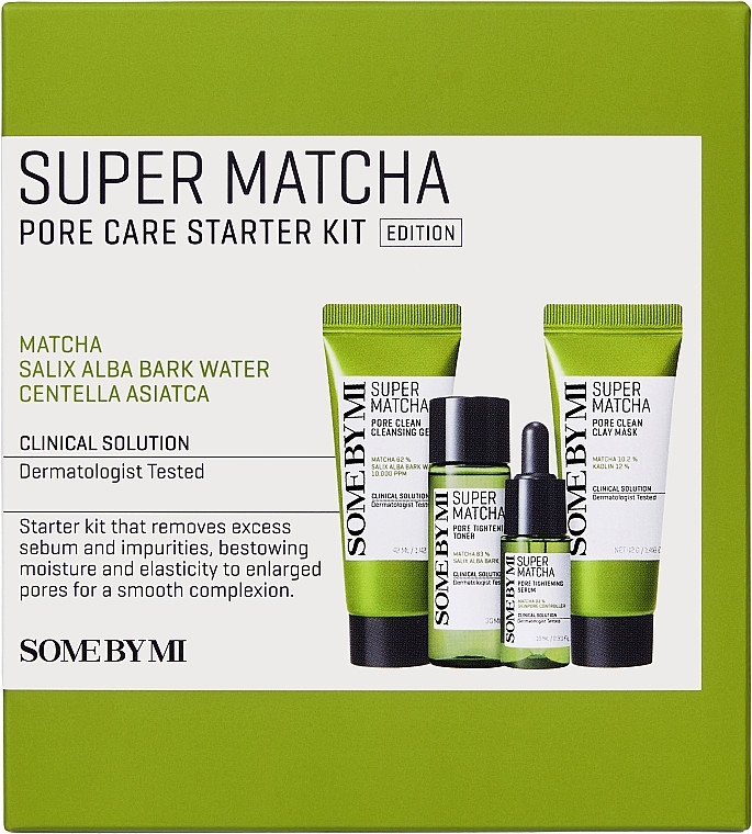 Some By Mi Super Matcha Pore Care Starter Kit 4p