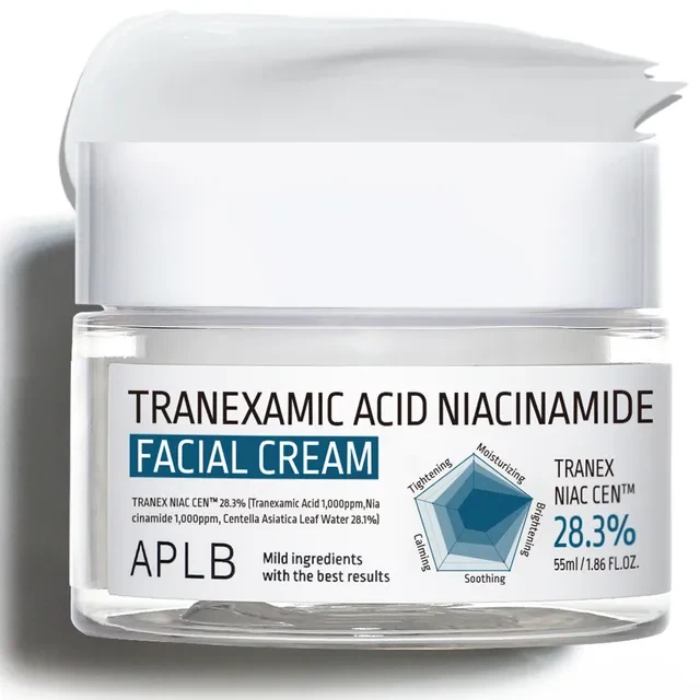 APLB Tranexamic Acid Niacinamide Facial Cream 55ml brightening and hydrating Korean skincare cream