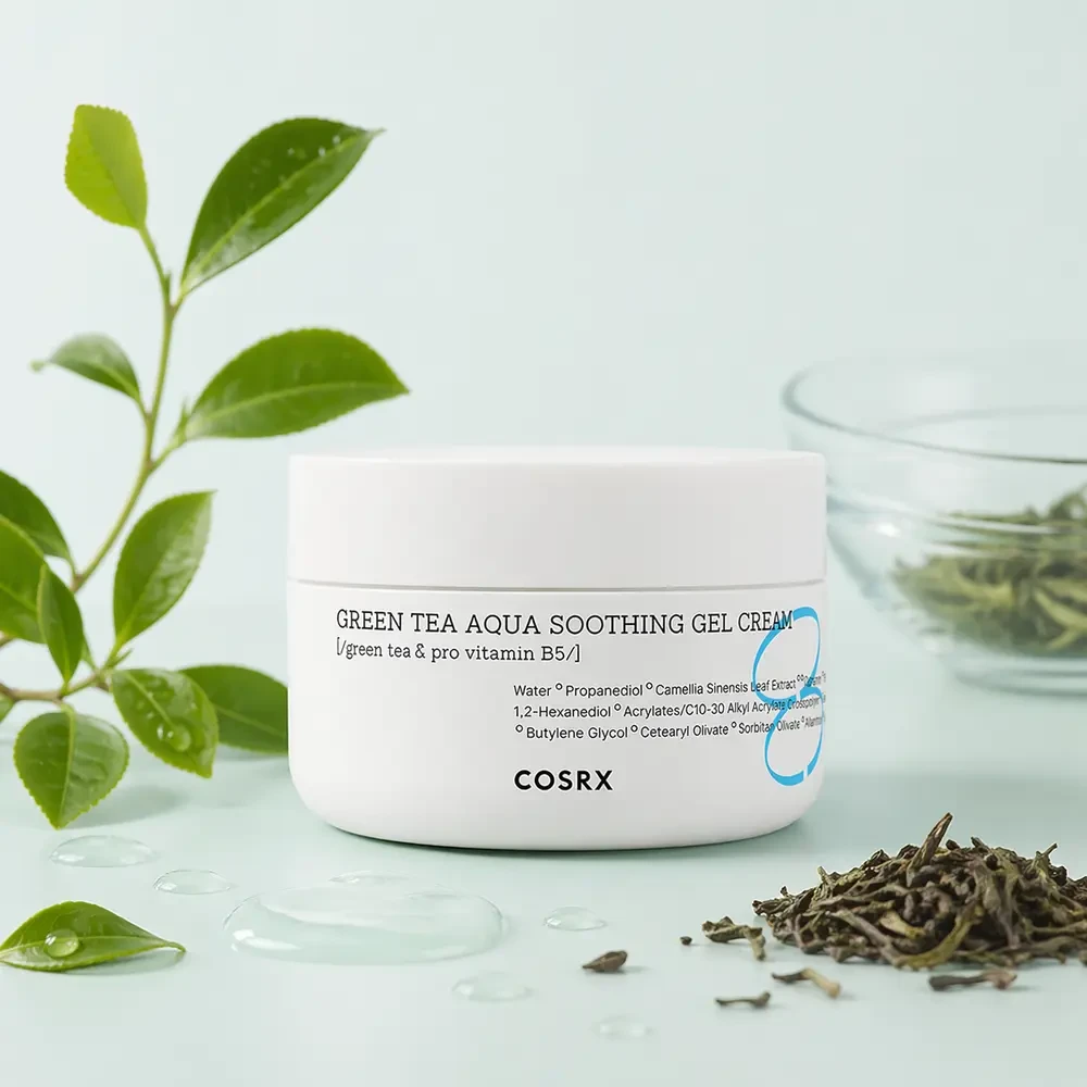 COSRX Hydrium Green Tea Aqua Soothing Gel Cream 50ml jar