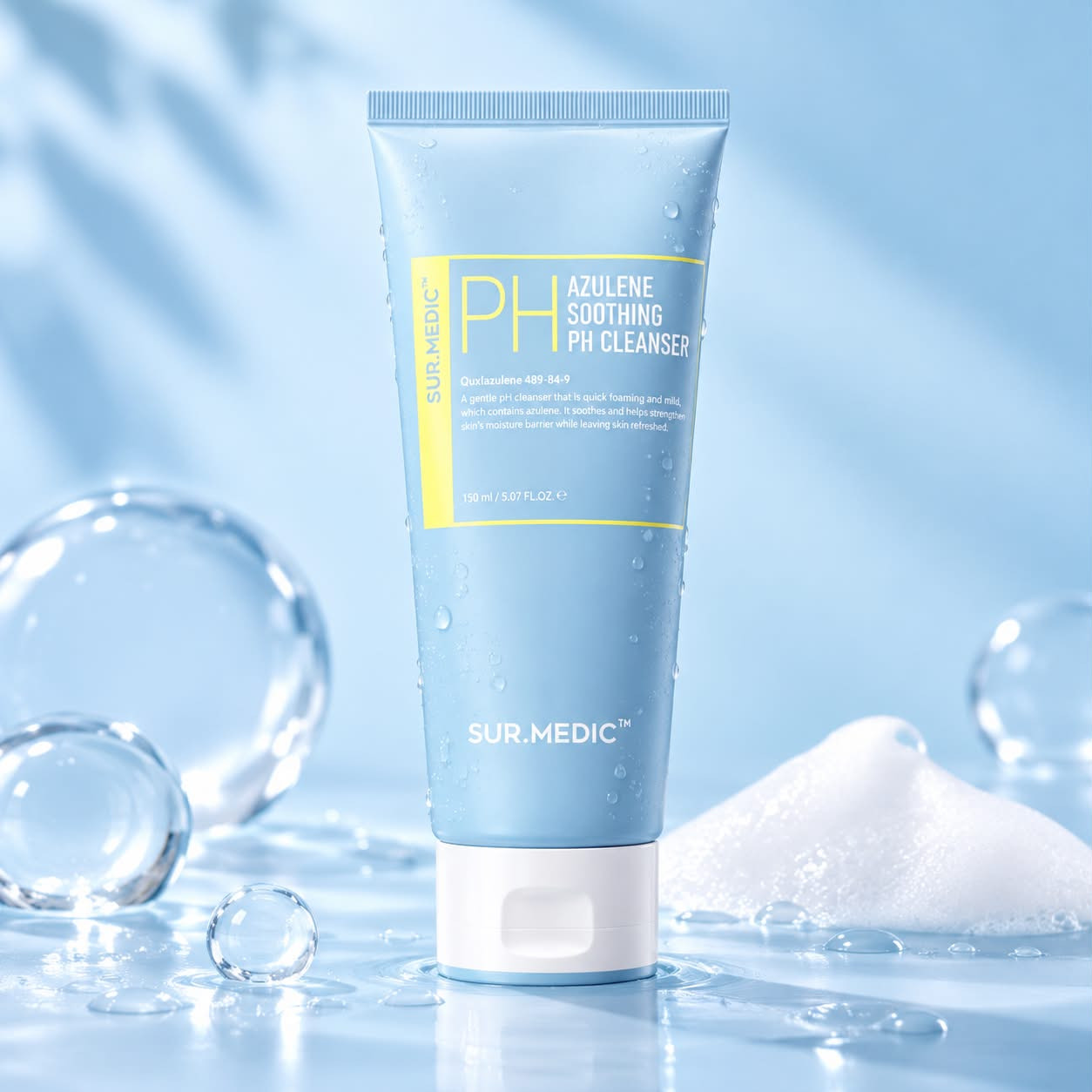 Sur.Medic+ Azulene Soothing pH Cleanser 150ml – Gentle Cleanser