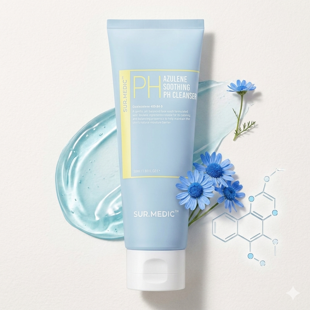Sur.Medic+ Azulene Soothing pH Cleanser 150ml – Gentle Cleanser