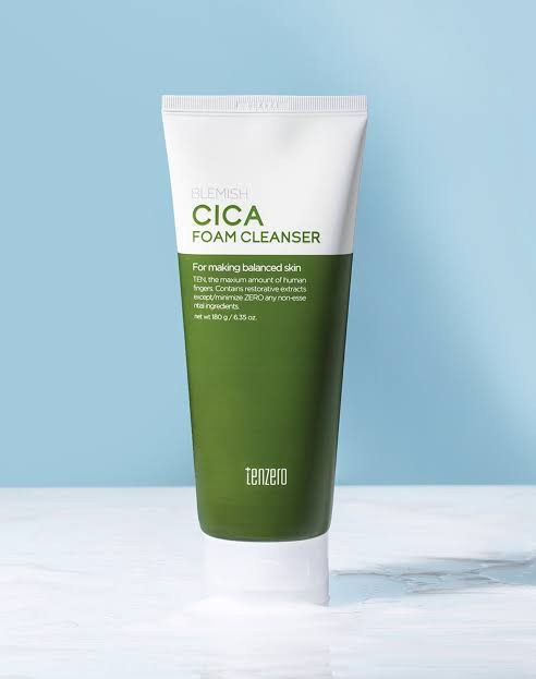 TENZERO Blemish Cica Foam Cleanser 180g tube