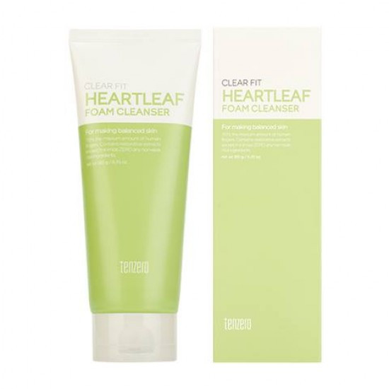 TENZERO Clear Fit Heartleaf Foam Cleanser 180g tube