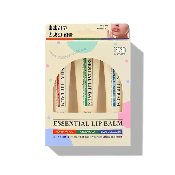 TENZERO Essential Lip Balm – 3 Pcs set