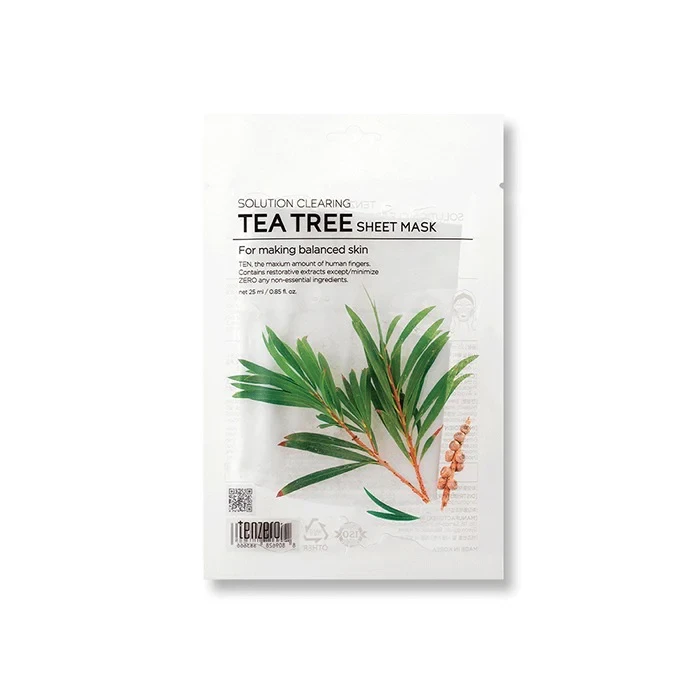 TENZERO Solution Clearing Tea Tree Sheet Mask 25ml packet