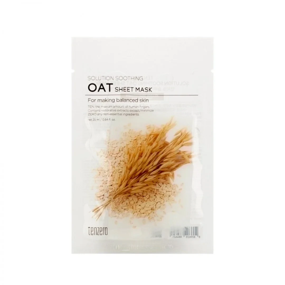 TENZERO Solution Soothing OAT Sheet Mask 25ml packet