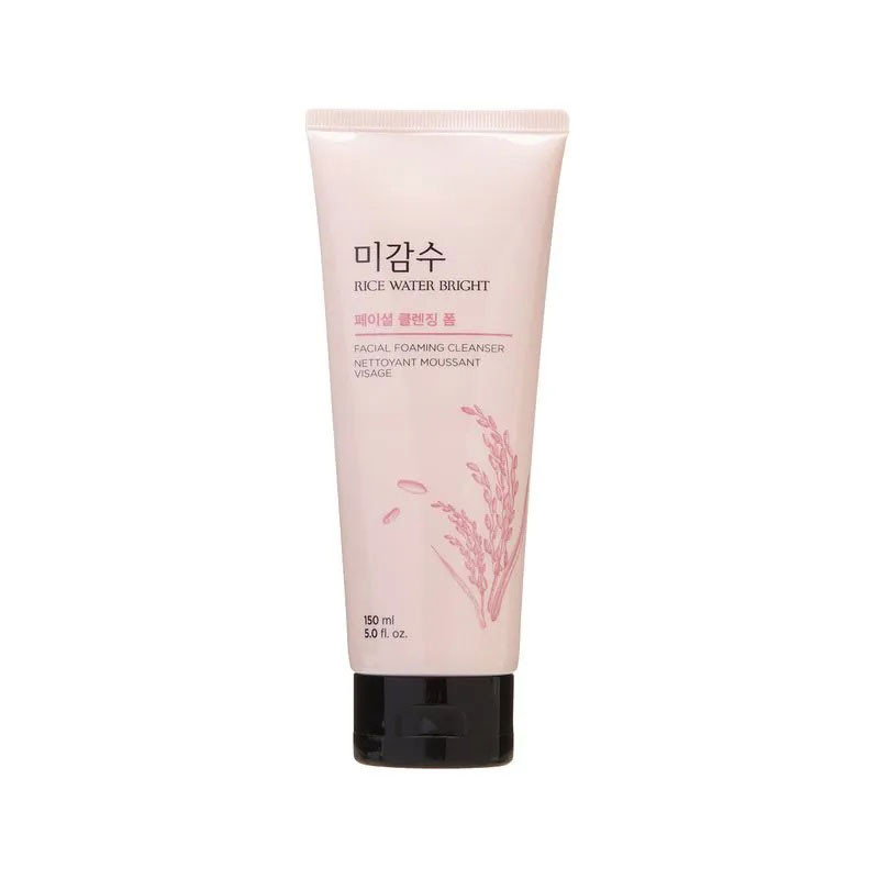 The Face Shop Rice Water Bright Foaming Cleanser 150ml gentle foaming cleanser for brightening and refreshing skin